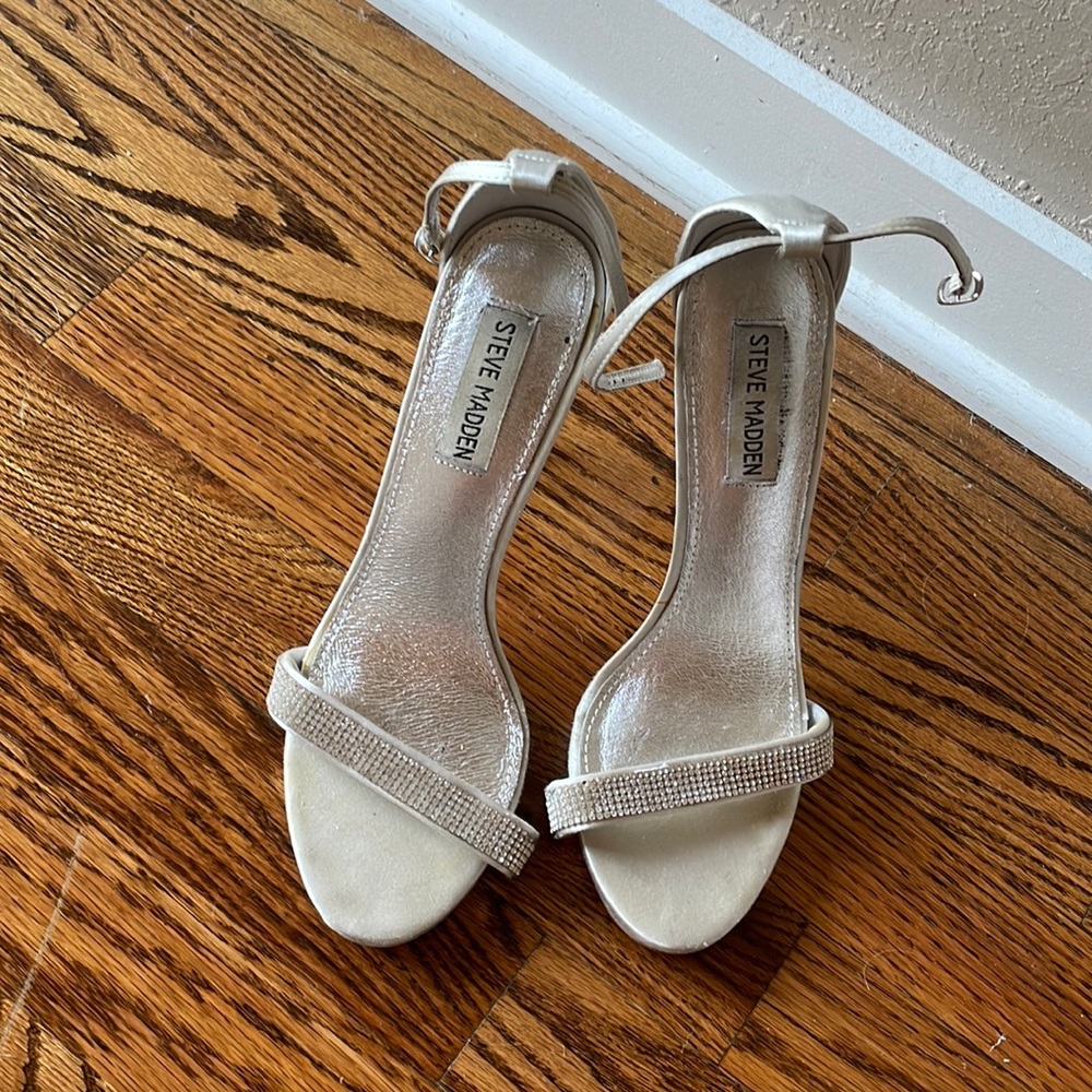 Steve Madden Stacey Sandal heels with Rhinestones